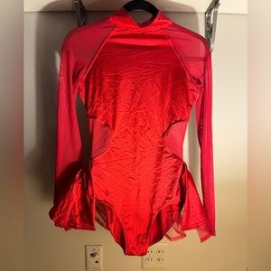 Balera Red Long Sleeve Leotard